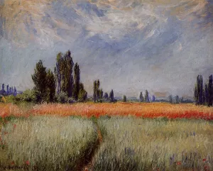 The Wheat Field by Claude Monet - Hand-Painted Oil Painting Reproduction