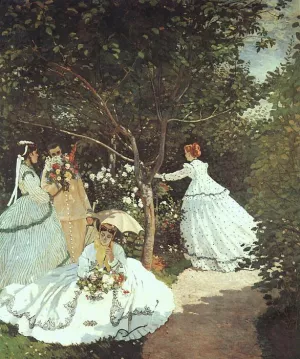 The painting Claude Monet The Women in the Garden 