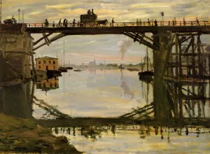 The Wooden Bridge by Claude Monet - Hand-Painted Oil Painting Reproduction