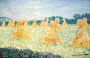 The Young Ladies of Giverny, Sun Effect by Claude Monet - Hand-Painted Oil Painting Reproduction