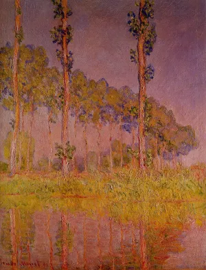 The painting Three Trees in Spring