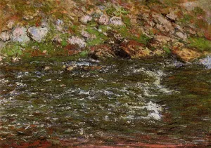 Torrent of the Petite Creuse at Freeselines by Claude Monet - Hand-Painted Oil Painting Reproduction