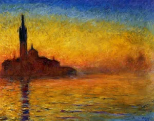 Twilight, Venice by Claude Monet - Hand-Painted Oil Painting Reproduction