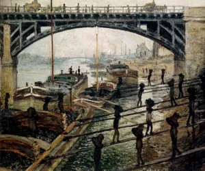The painting Unloading Coal