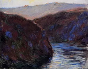 The painting Claude Monet Valley of the Creuse, Evening Effect