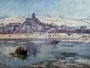 Vetheuil in Winter by Claude Monet - Hand-Painted Oil Painting Reproduction