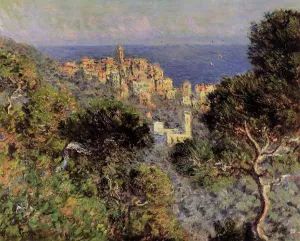 View of Bordighera by Claude Monet - Hand-Painted Oil Painting Reproduction