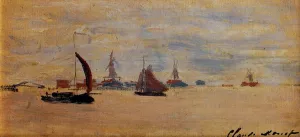 The painting Claude Monet View of the Voorzaan