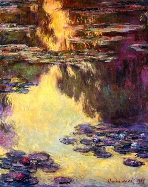 Main Product Photo of Water-Lilies 39 Painting by Claude Monet