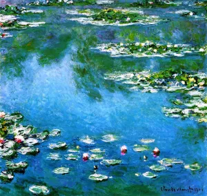 Water-Lilies 47 by Claude Monet - Hand-Painted Oil Painting Reproduction