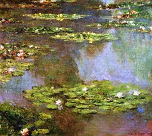 Water-Lilies 52 by Claude Monet - Hand-Painted Oil Painting Reproduction