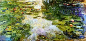 Water-Lilies 6 by Claude Monet - Hand-Painted Oil Painting Reproduction