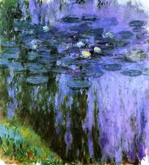 Water-Lilies 8 by Claude Monet - Hand-Painted Oil Painting Reproduction