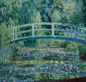 Water Lilies and Japanese Bridge by Claude Monet - Hand-Painted Oil Painting Reproduction