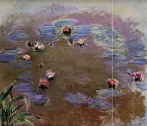 Water-Lilies Detail by Claude Monet - Hand-Painted Oil Painting Reproduction