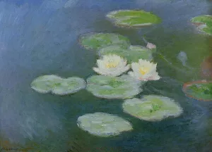 Water-Lilies, Evening Effect by Claude Monet - Hand-Painted Oil Painting Reproduction
