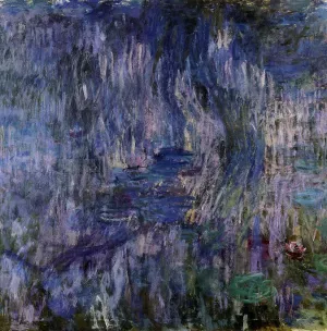 The painting Water-Lilies, Reflection of a Weeping Willow