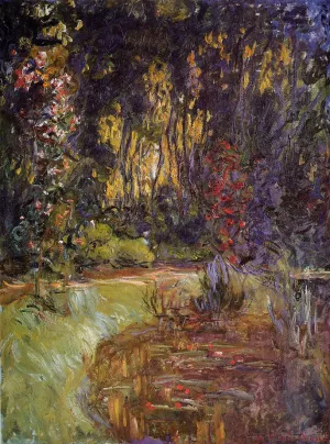 The painting Claude Monet Water-Lily Pond at Giverny