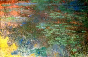 The painting Claude Monet Water-Lily Pond, Evening Right Panel