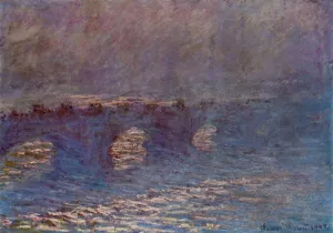 The painting Waterloo Bridge, Effect of Sun in the Mist