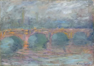Waterloo Bridge, London at Sunset by Claude Monet - Hand-Painted Oil Painting Reproduction