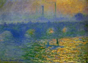 The painting Claude Monet Waterloo Bridge, London