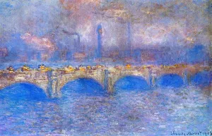 Waterloo Bridge, Sunlight Effect 3 by Claude Monet - Hand-Painted Oil Painting Reproduction