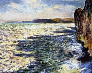 Waves and Rocks at Pourville by Claude Monet - Hand-Painted Oil Painting Reproduction