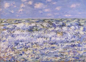 Waves Breaking by Claude Monet - Hand-Painted Oil Painting Reproduction