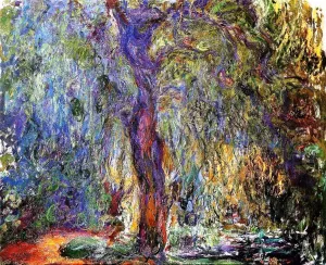 The painting Claude Monet Weeping Willow 4