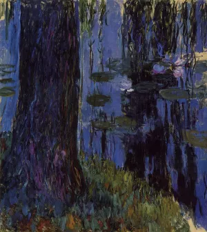 Weeping Willow and Water-Lily Pond by Claude Monet - Hand-Painted Oil Painting Reproduction