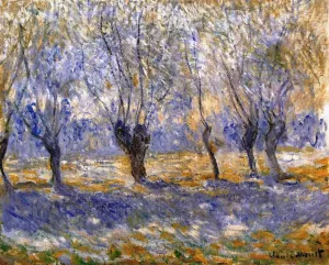 The painting Claude Monet Willows in Giverny