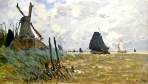 The painting Windmill near Zaandam