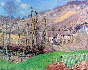 Winter Landscape at the Val de Falaise by Claude Monet - Hand-Painted Oil Painting Reproduction