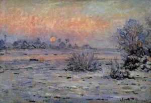 The painting Winter Sun, Lavacourt