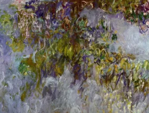 The painting Wisteria (left half)