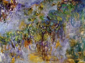 Wisteria (Right half) - Claude Monet by Claude Monet - Hand-Painted Oil Painting Reproduction