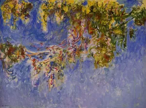 The painting Claude Monet Wisteria