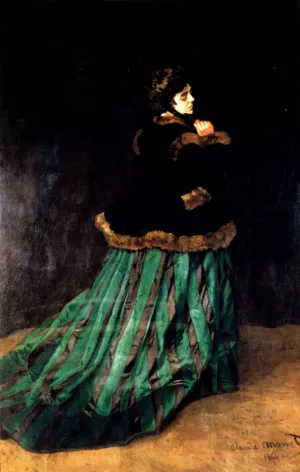 The painting Woman in a Green Dress